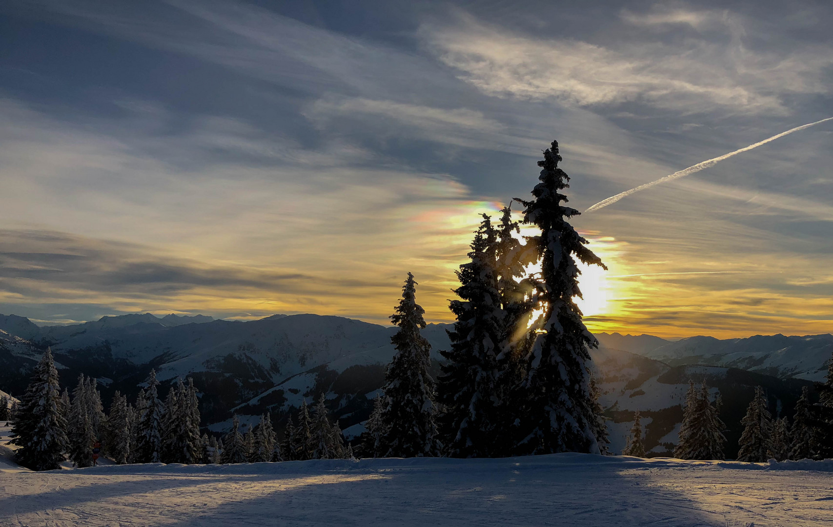 Westendorf - Winter - Powder - Wolken - Sonne - Nacht