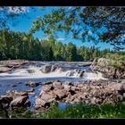 Westerdalälven-Stromschnellen bei Björbo (Dalarna, Schweden).