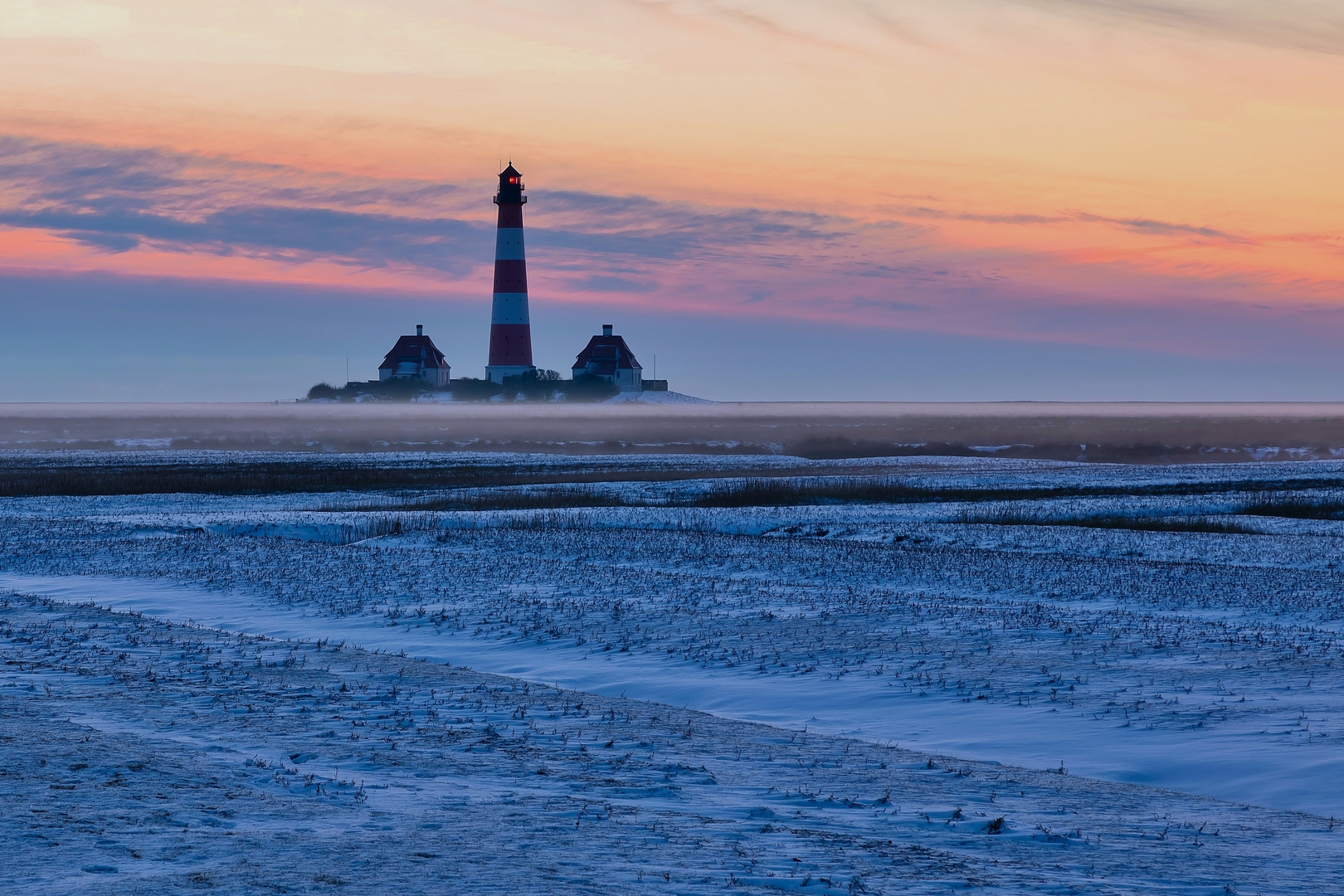 Westerhever am Winterabend