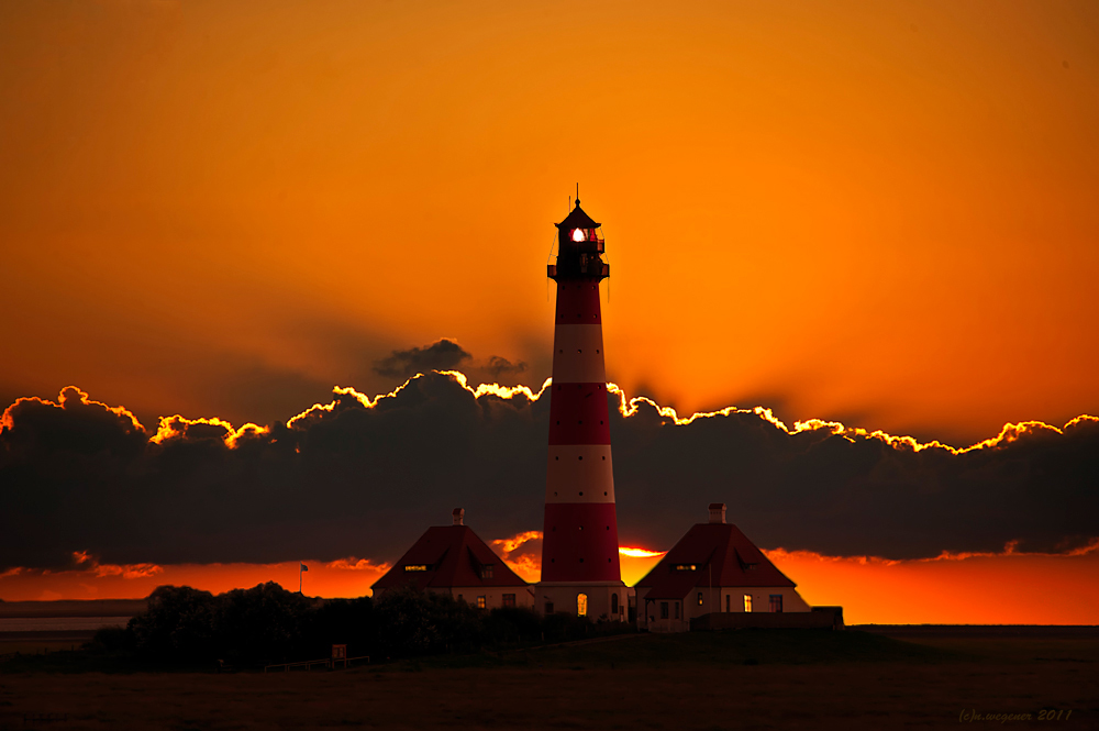 Westerhever at Sunset