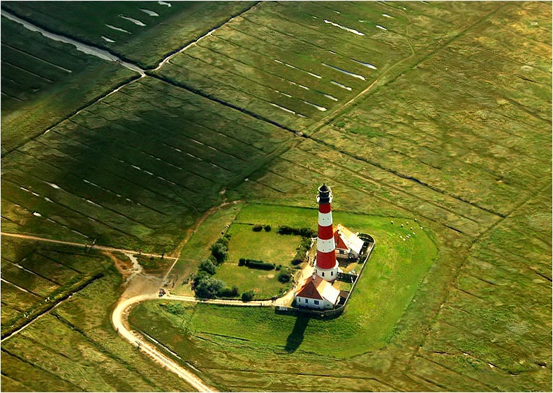 Westerhever aus der Vogelperspektive