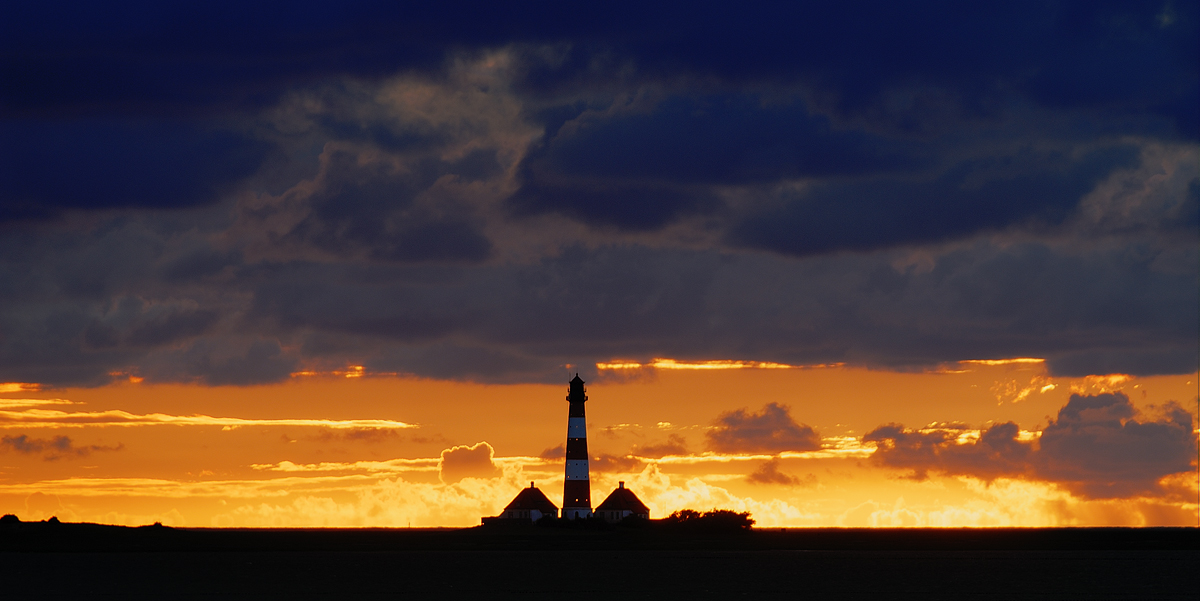 Westerhever bei Sonnenuntergang