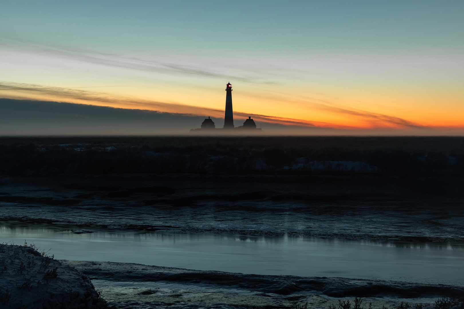 Westerhever im Abendlicht