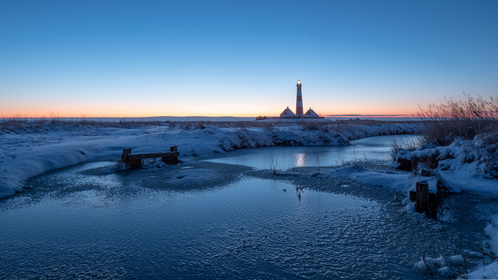 Westerhever im Schnee