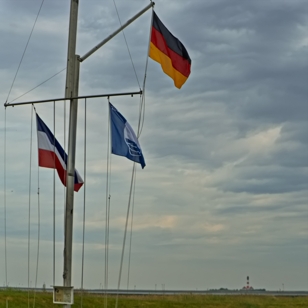 Westerhever in weiter Ferne