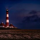 Westerhever Leuchtturm abends