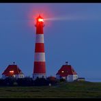 Westerhever Leuchtturm bei Nacht