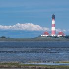 Westerhever Leuchtturm: Fata Morgana im Wattenmeer