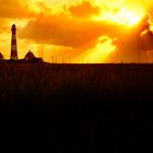 Westerhever Leuchtturm im Abendkleid