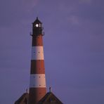 Westerhever Leuchtturm im Abendlicht