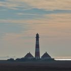 Westerhever Leuchtturm im diffusen Licht