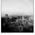 westerhever leuchtturm im nebel und frost....