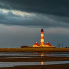 Westerhever Leuchtturm im Sonnenglanz