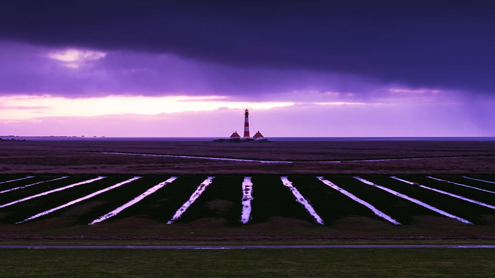 Westerhever Leuchtturm im Winter