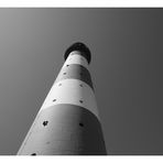 Westerhever Leuchtturm in schwarz / weiß