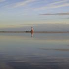 Westerhever Leuchtturm vom Meer aus fotografiert