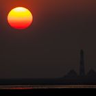 Westerhever Leuchtturm zum Sunset