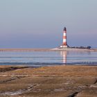 Westerhever mit etwas Schnee