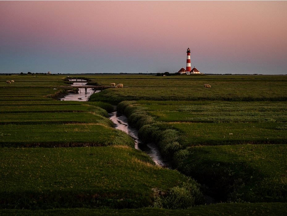 Westerhever nach Sonnenuntergang