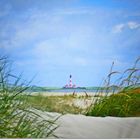 Westerhever vom Strand aus