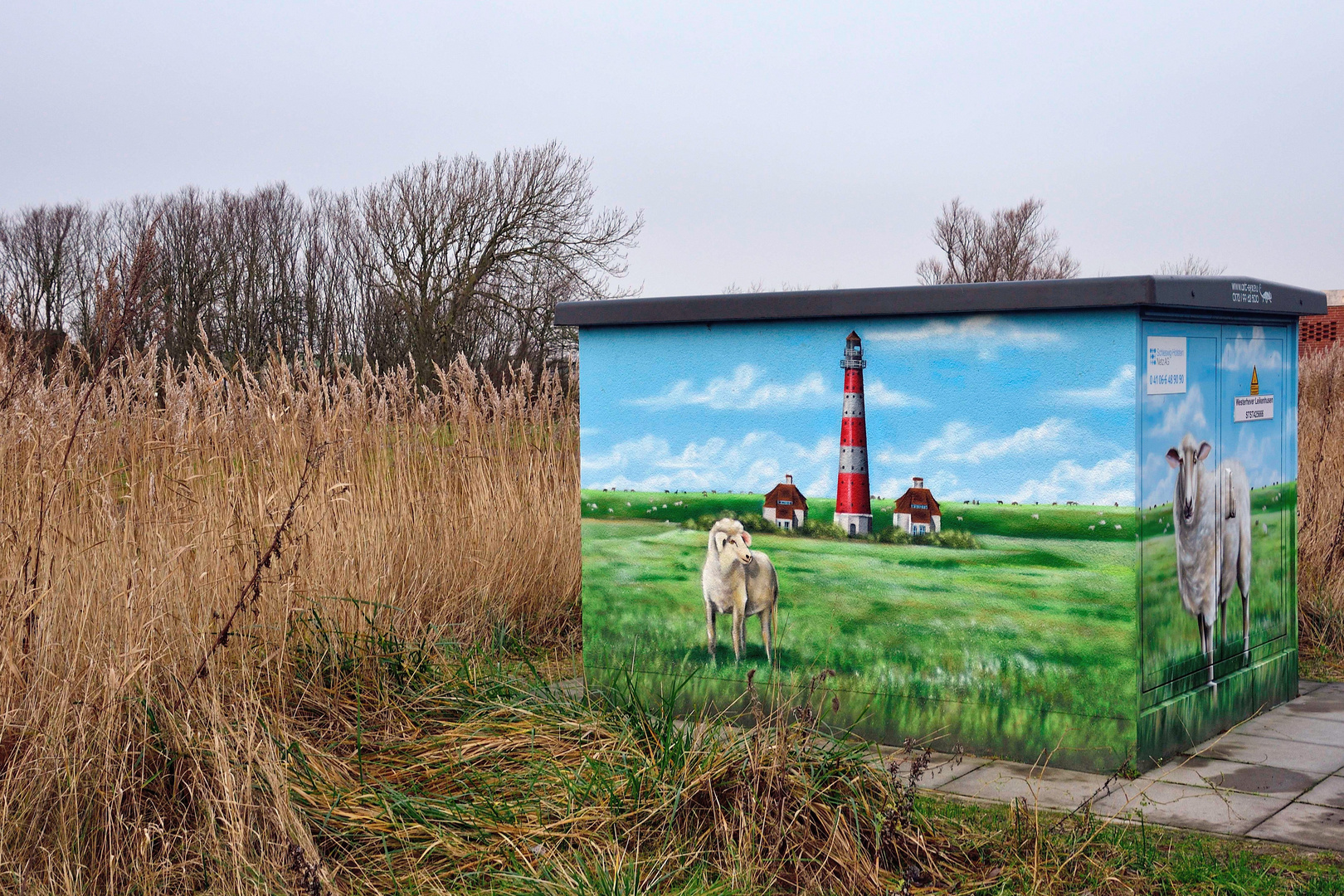 Westerhever vorm Deich