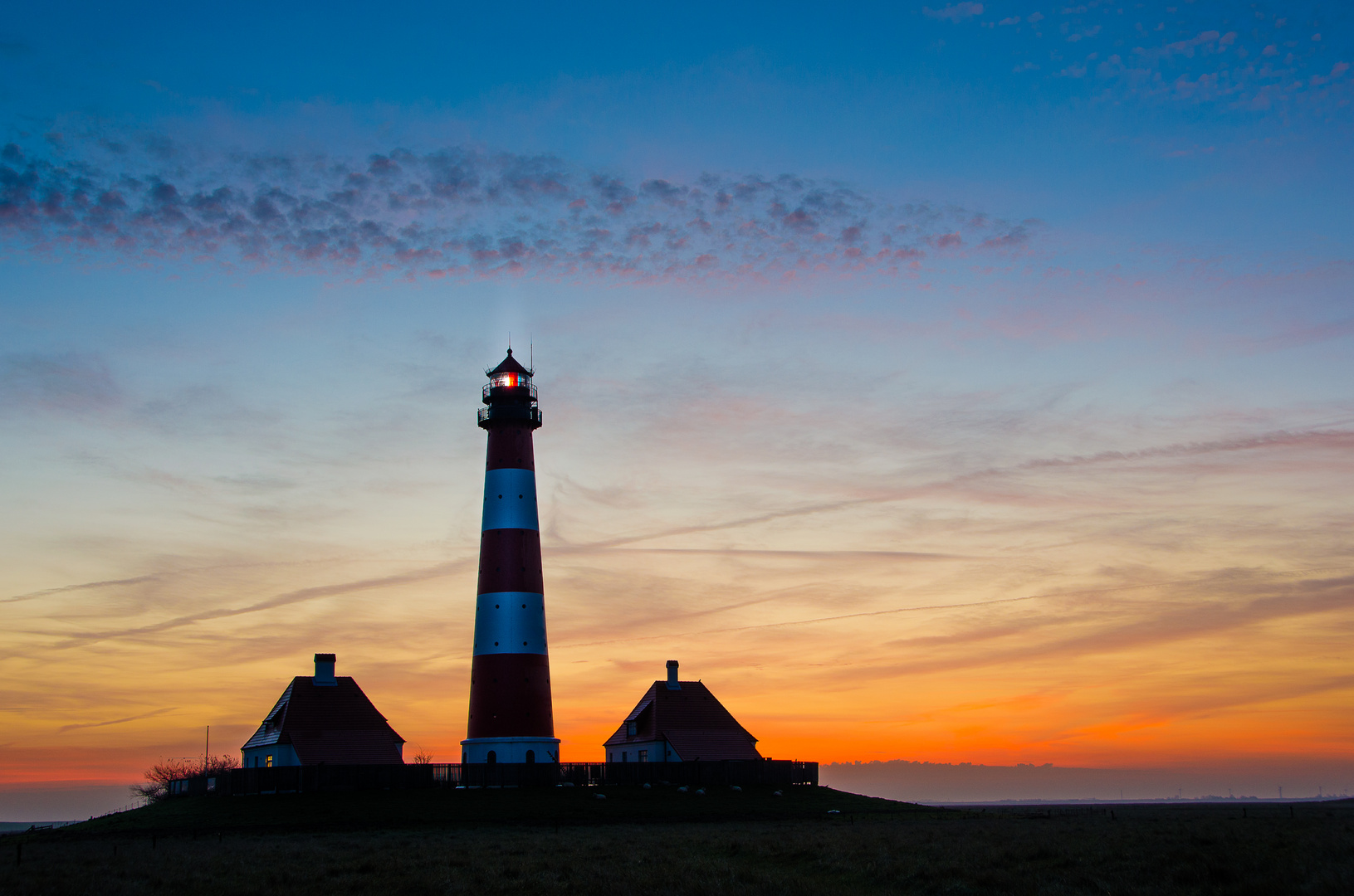 Westerhever_Leuchtturm_abends