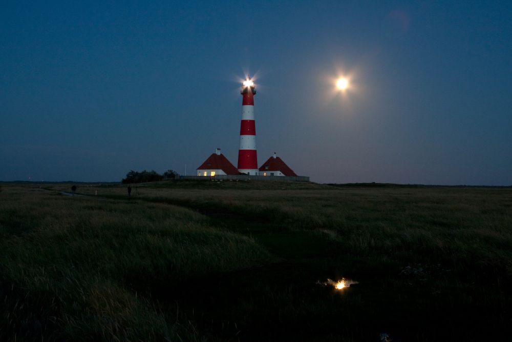 Westerheversand bei Vollmond