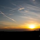 Westerwald_Zugvögel und Sonnenuntergang