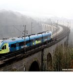 Westfalenbahn auf dem Viadukt