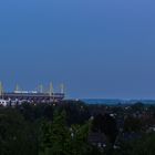 Westfalenstadion mit Vollmond