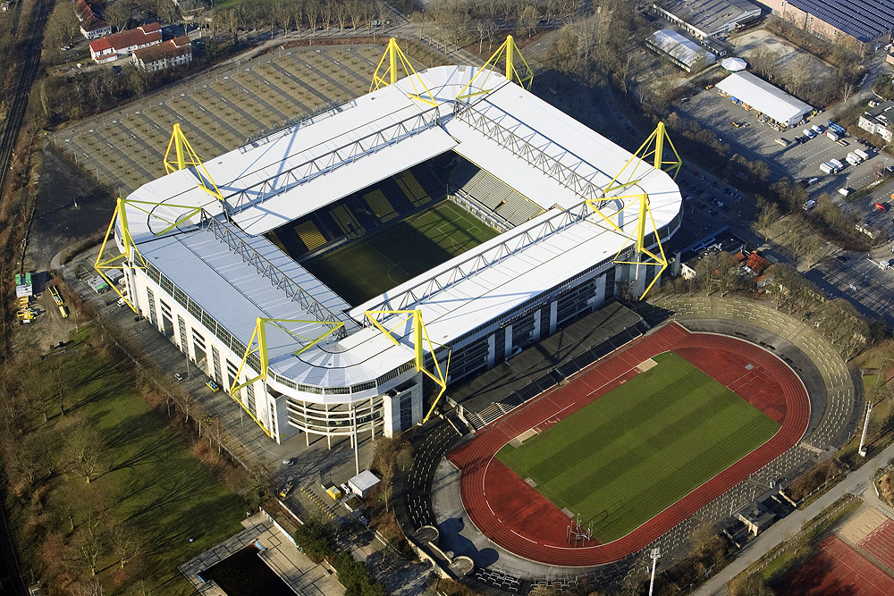 Westfalenstadion und Stadion Rote Erde Foto & Bild