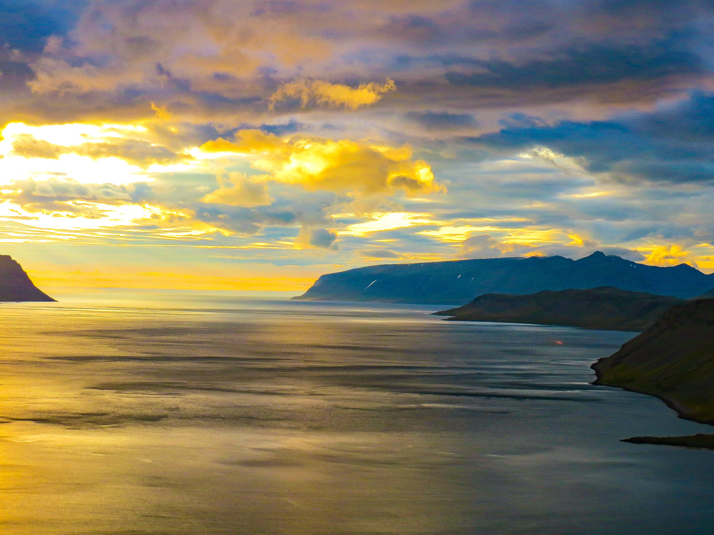 Westfjorde Abendstimmung