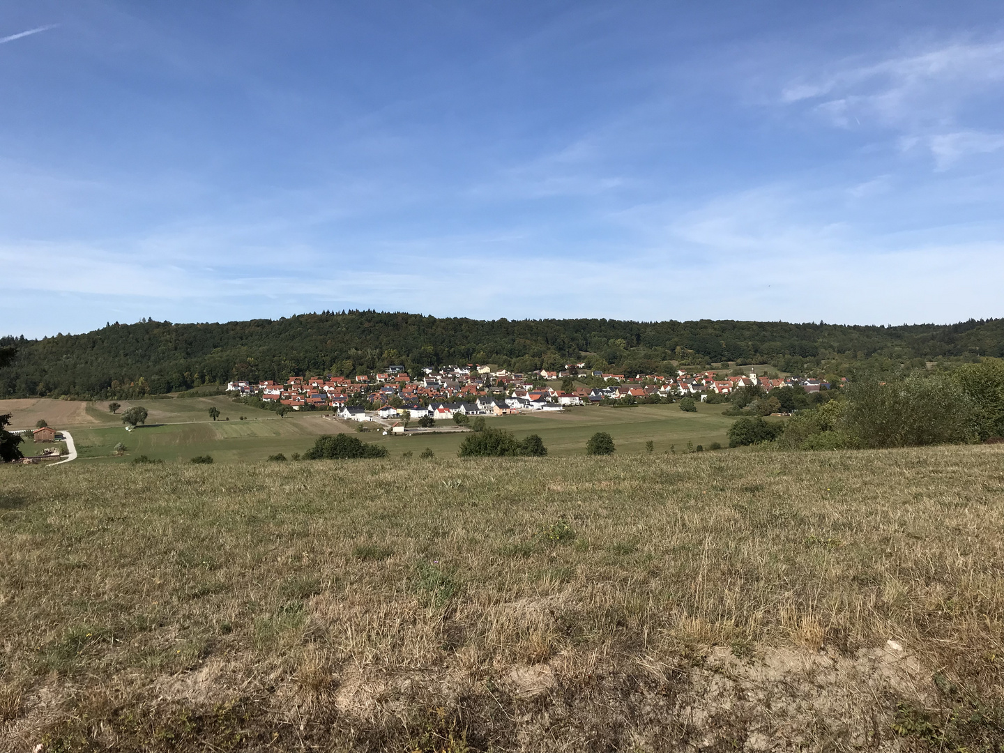 Westgartshausen Wachholderheide blick nach Goldbach