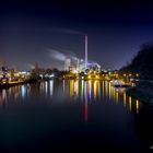 Westhafen Herne bei Nacht