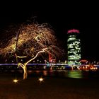 Westhafen-Tower bei Nacht...