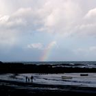 Westküste Guernsey mit Regenbogen