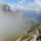 Westliche Karwendelspitze im Nebel