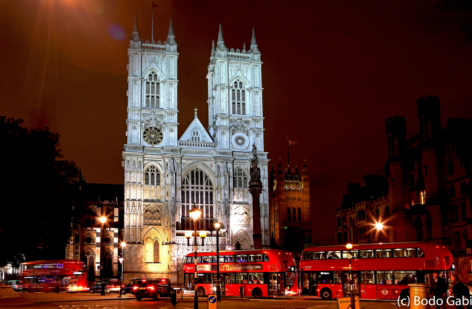 Westminster Abbey bei Nacht