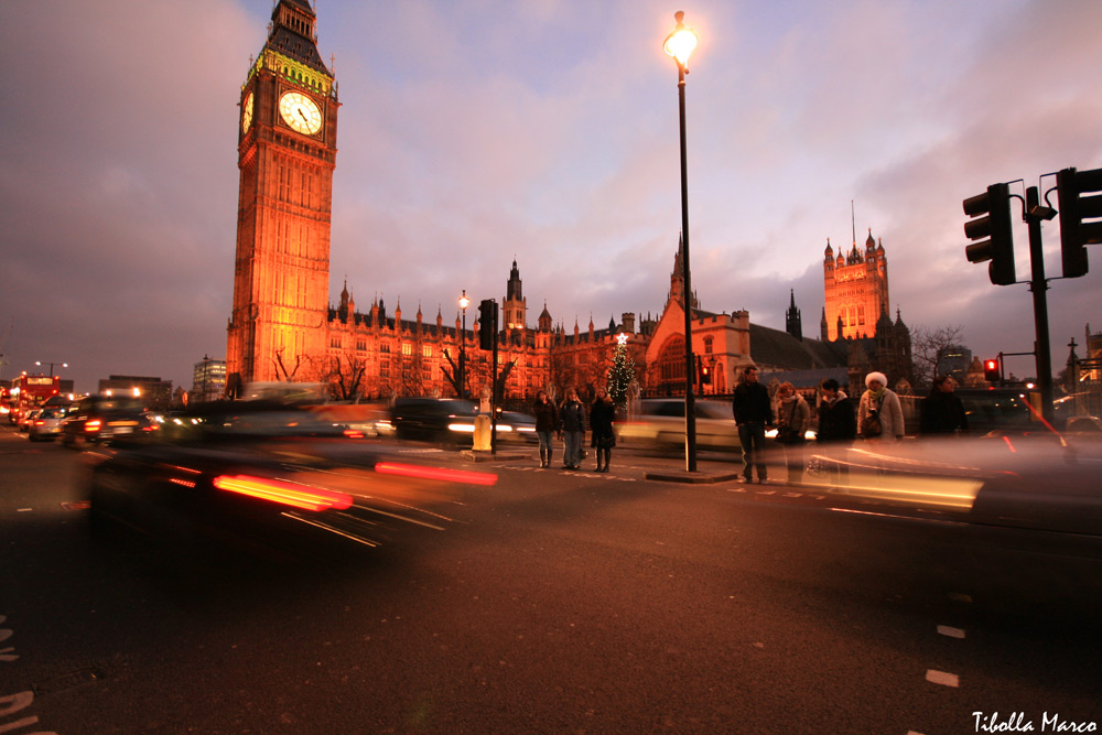 Westminster Abbey by night