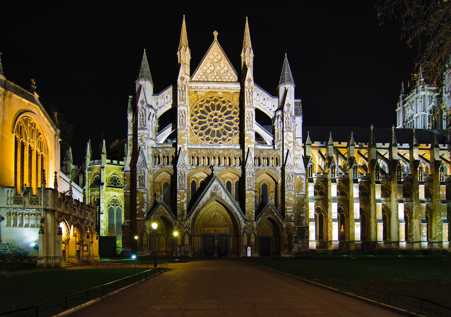 Westminster Abbey gestern abend