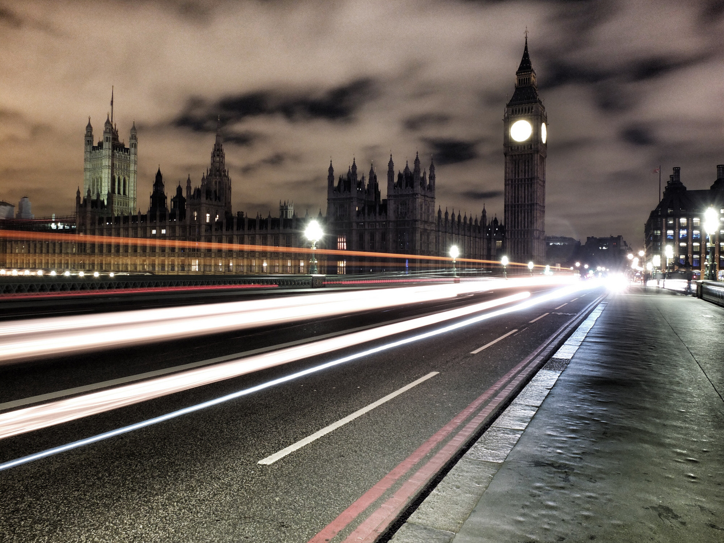 Westminster Bridge at night