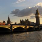 Westminster Bridge im Sonnenuntergang