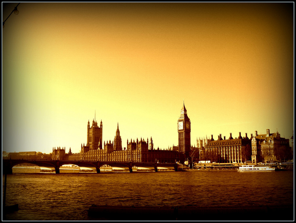 Westminster in sepia