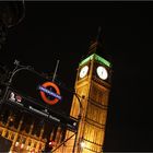 Westminster Station mit Big Ben