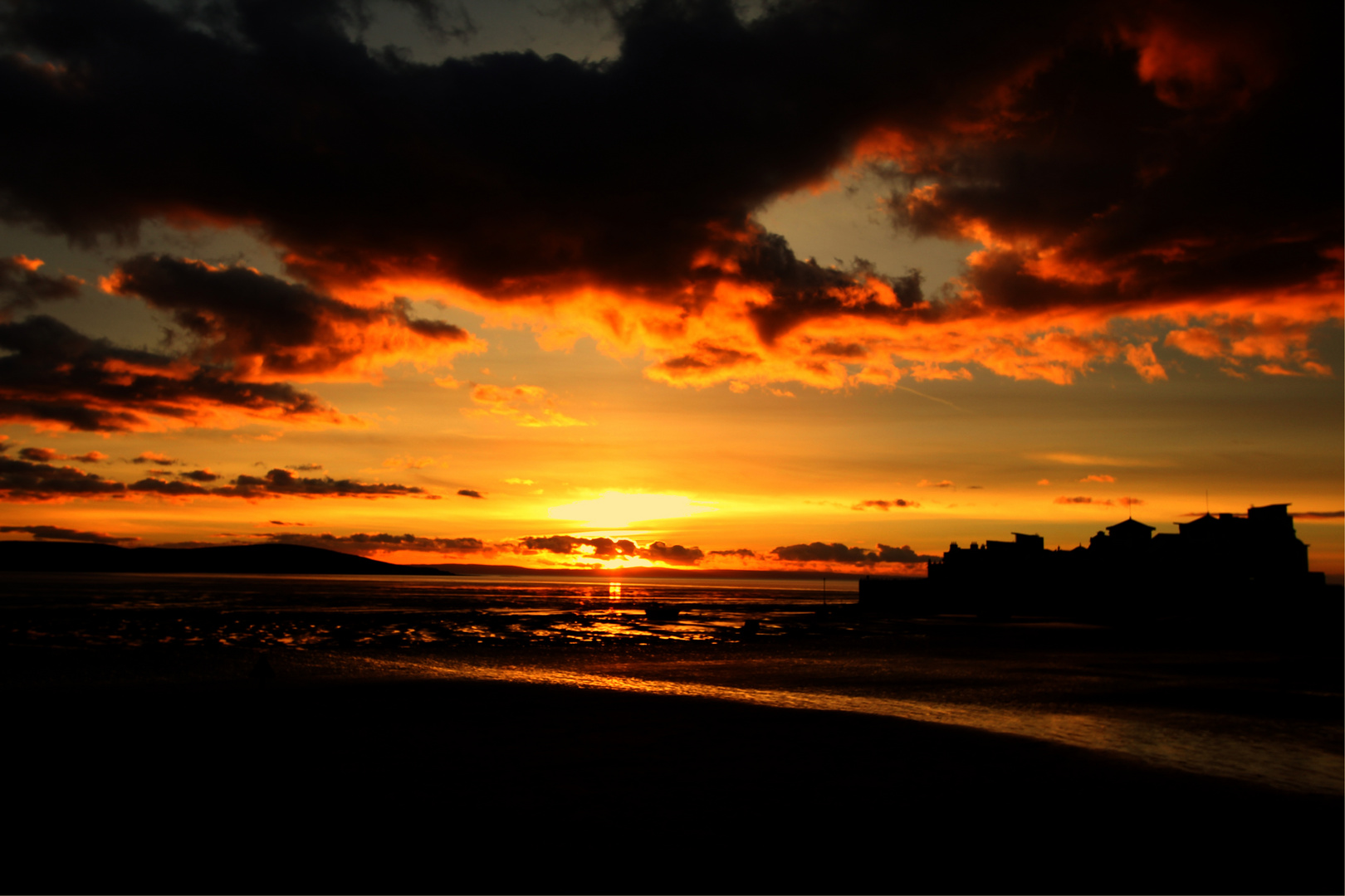 Weston Super Mare Sonnenuntergang