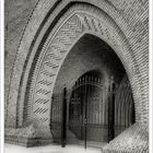 Westportal St Barbara Kirche Eisden Belgien