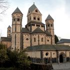 Westseite der Abteikirche der Benediktinerabtei Maria Laach
