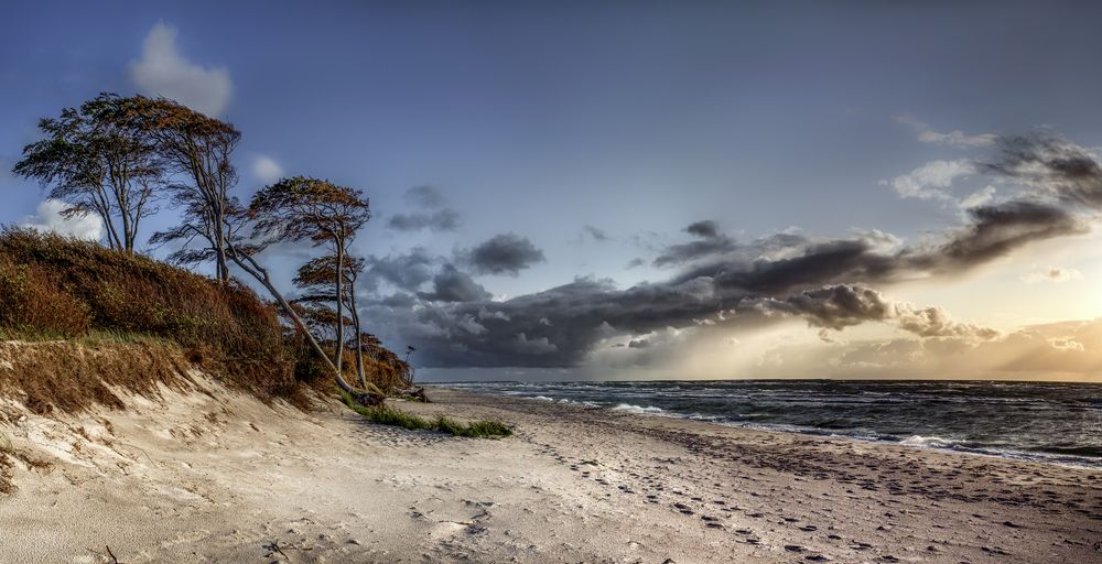 Weststrand am Abend