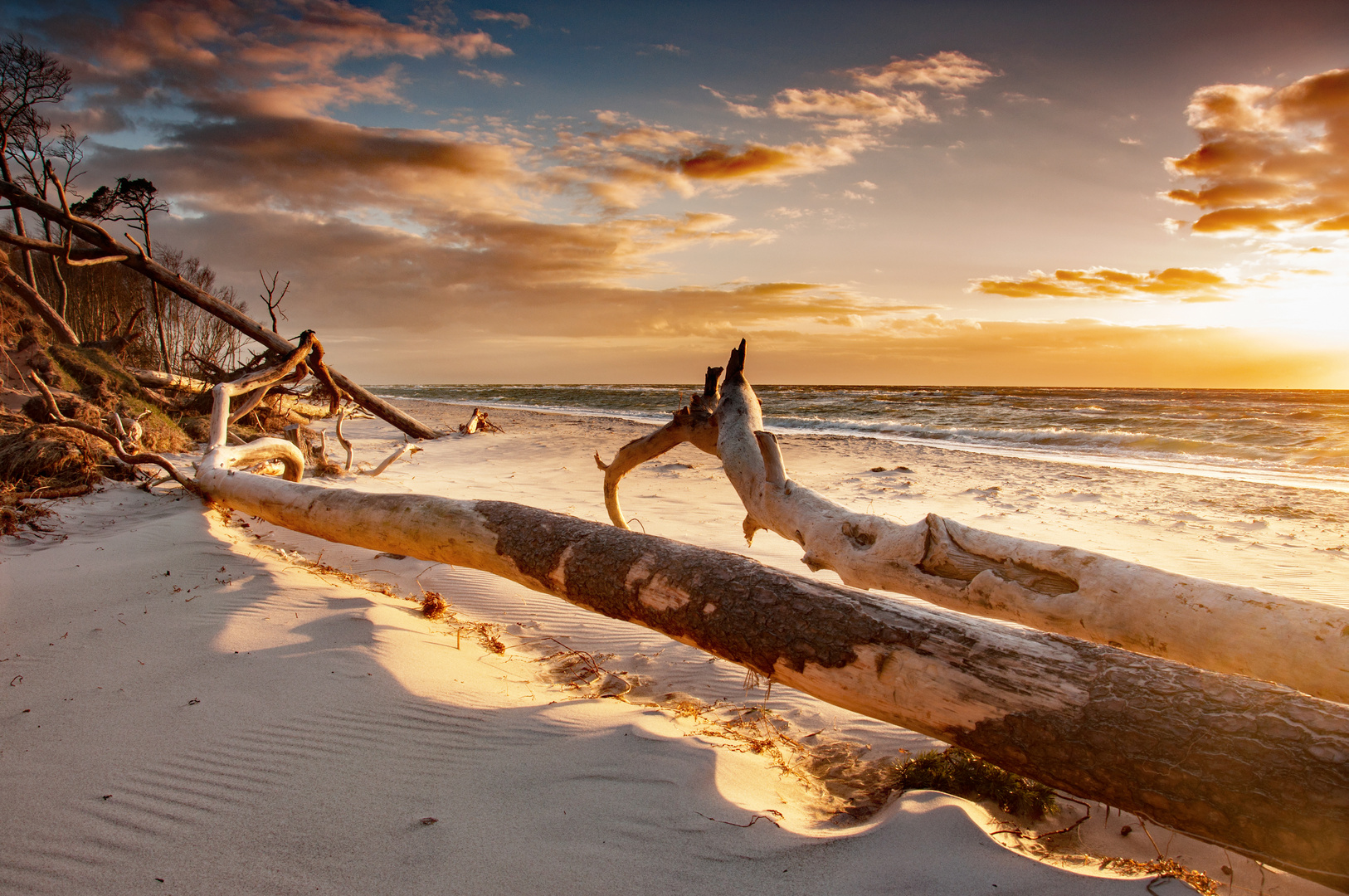 Weststrand am Abend