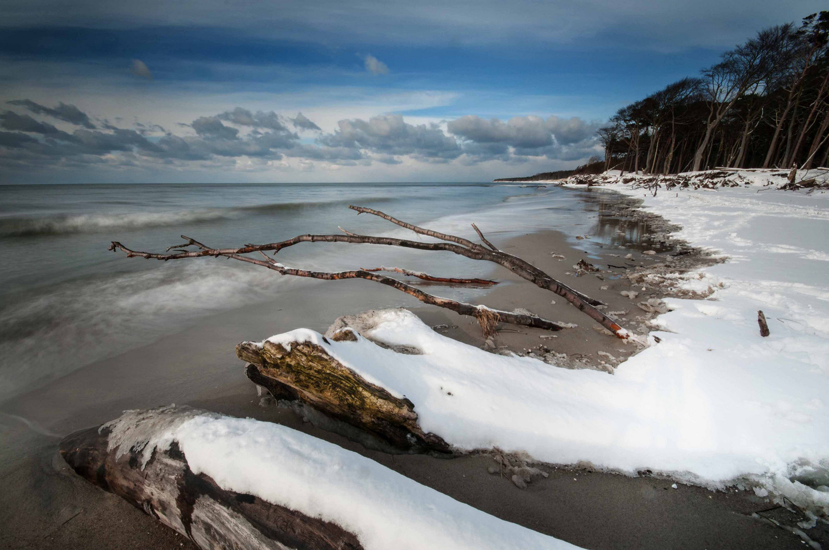 Weststrand im Winter